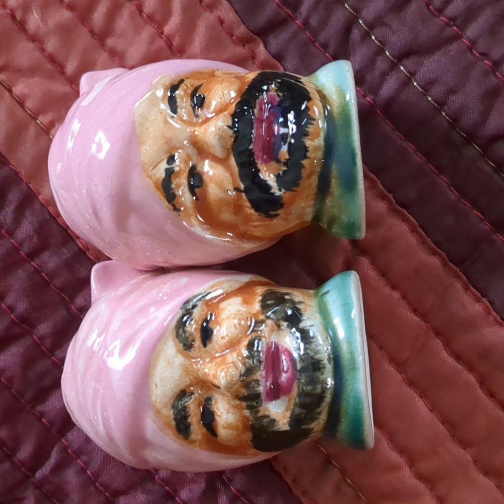 Vintage salt and pepper shakers.